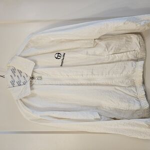 Sergio Tacchini White Windbreaker Jacket - Vintage